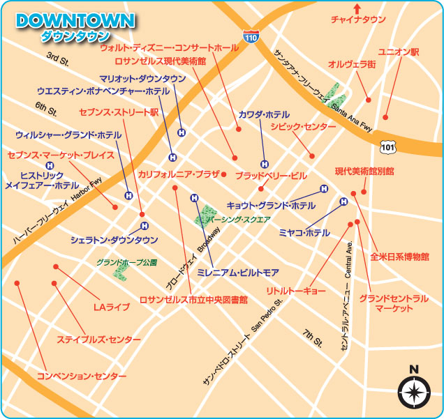 カリフォルニア ロサンゼルスの地図 観光情報 現地ツアー予約はjtbで