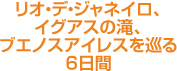 リオ・デ・ジャネイロ、イグアスの滝、ブエノスアイレスを巡る 6日間