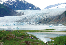 メンデンホール氷河。大自然のスケールに釘付け